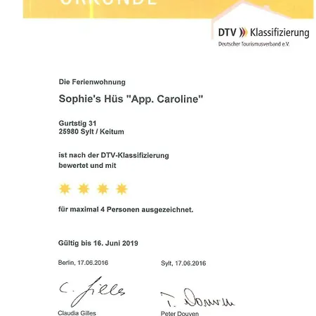 Friesenhaus Sophies Hues _ App Car Daire